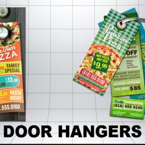2500 16pt Semi-gloss Door Hangers