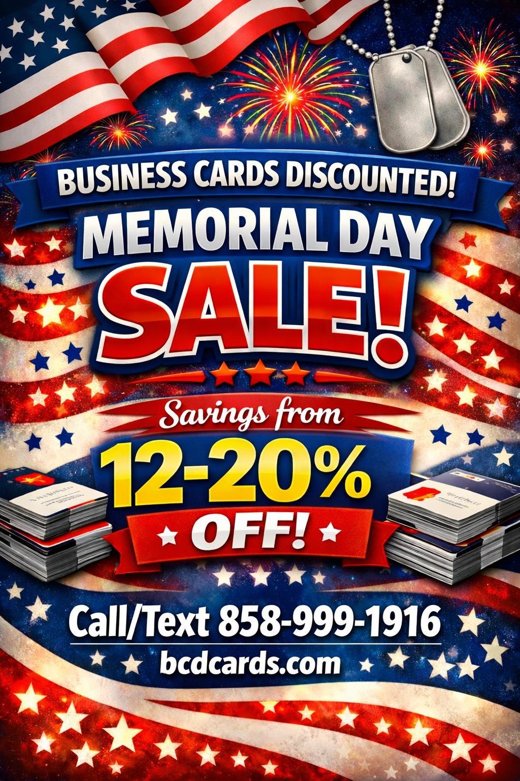 BCD Memorial Day Sale